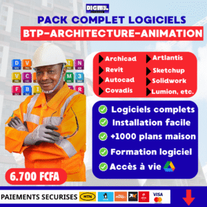 Pack Complet de Logiciels BTP-ARCHITECTURE-ANIMATION