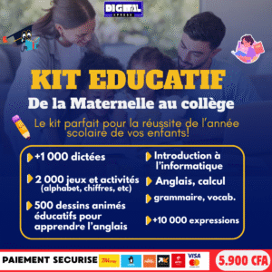 KIT EDUCATIF 2025 - De la maternelle au collège